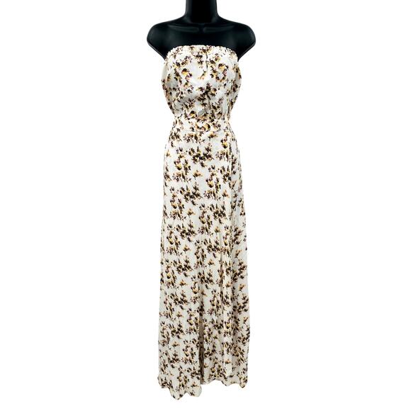 flynn skye floral strapless jumpsuit - Picture 1 of 4